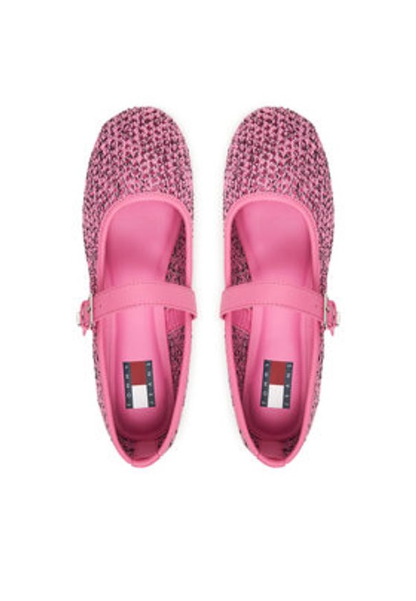 Tommy Jeans Baleriny Tjw Knitted Ballerina EN0EN03030 Różowy. Kolor: różowy. Materiał: materiał