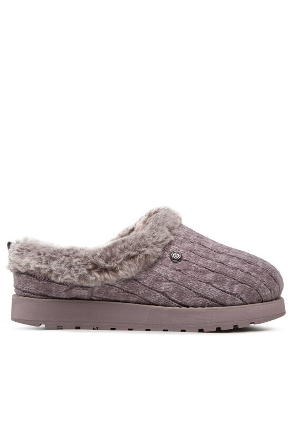 skechers - Skechers Kapcie Ice Angel 31204/MVE Fioletowy. Kolor: fioletowy. Materiał: materiał