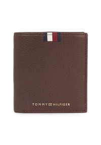 TOMMY HILFIGER - Tommy Hilfiger Portfel męski Th Corp Leather Trifold AM0AM11597 Brązowy. Kolor: brązowy #1
