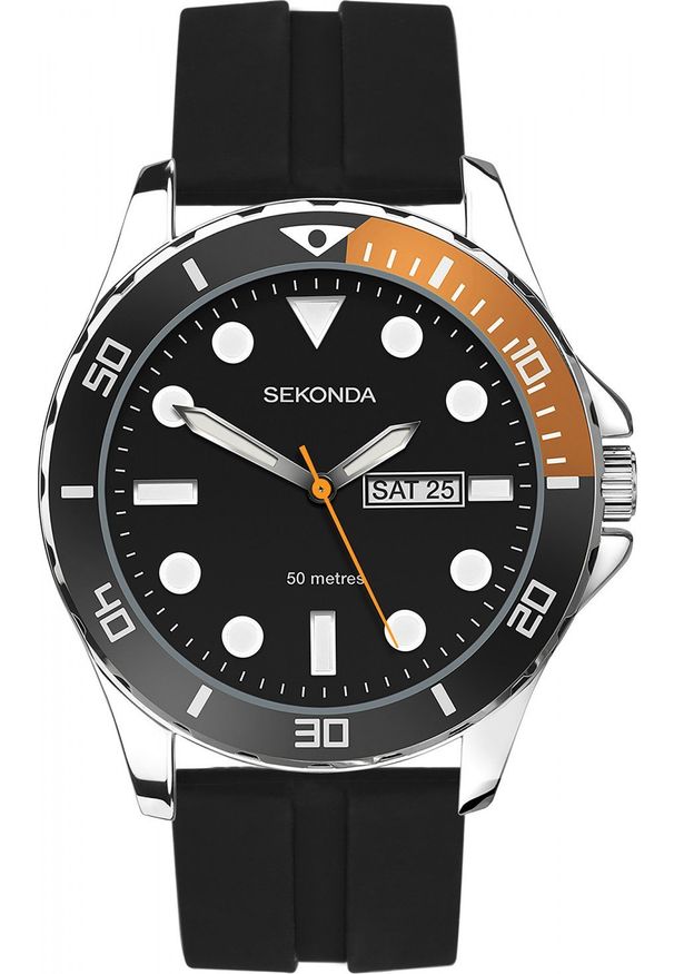 Zegarek Sekonda Zegarek męski Sekonda 30118 czarny. Kolor: czarny