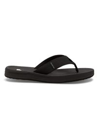 Quiksilver - Klapki plażowe dla Mężczyzn RIVI Czarny. Okazja: na plażę. Kolor: brązowy, zielony, wielokolorowy. Materiał: guma, syntetyk. Styl: sportowy