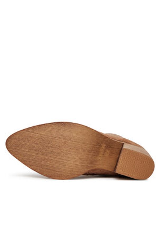 DeeZee Botki 220565-4 Brązowy. Kolor: brązowy. Materiał: materiał