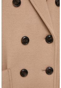MAX&Co. płaszcz z domieszką wełny kolor brązowy przejściowy oversize. Kolor: brązowy. Materiał: wełna. Styl: klasyczny #2