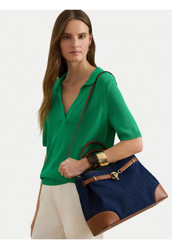 Lauren Ralph Lauren - LAUREN RALPH LAUREN Torebka 431P04295001 Granatowy. Kolor: niebieski