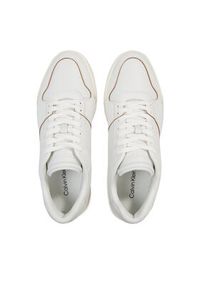 Calvin Klein Sneakersy Low Top Lace Up Lth HM0HM01173 Biały. Kolor: biały. Materiał: skóra #4