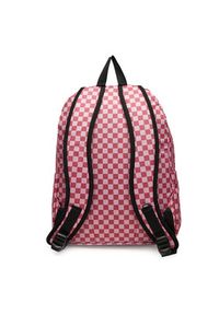 Vans Plecak Old Skool Check VN000H4XZRY1 Różowy. Kolor: różowy. Materiał: materiał #3