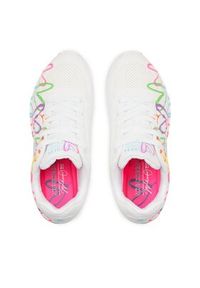 skechers - Skechers Sneakersy Uno Highlight Love 177981/WMLT Biały. Kolor: biały. Materiał: skóra