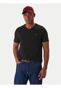 Polo Ralph Lauren T-Shirt 710671453124 Czarny Custom Slim Fit. Typ kołnierza: polo. Kolor: czarny. Materiał: bawełna #1