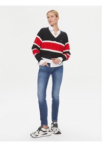 Tommy Jeans Sweter DW0DW15941 Kolorowy Regular Fit. Materiał: syntetyk. Wzór: kolorowy