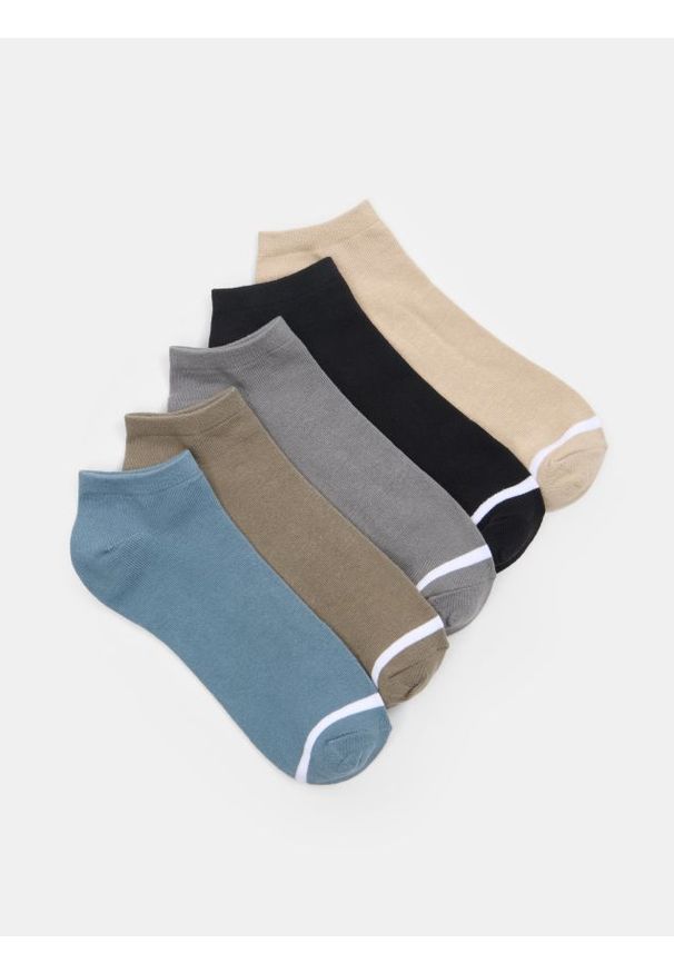 Sinsay - Bawełniane skarpetki 5 pack - wielobarwny. Materiał: bawełna