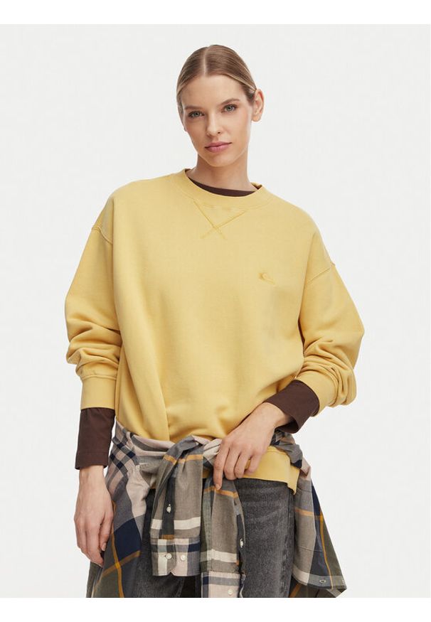 Quiksilver Bluza EQWFT03190 Beżowy Regular Fit. Kolor: beżowy. Materiał: bawełna