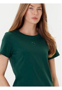 Pinko - PINKO T-Shirt Bussolotto 100355 A2RD Zielony Regular Fit. Kolor: zielony. Materiał: bawełna #4