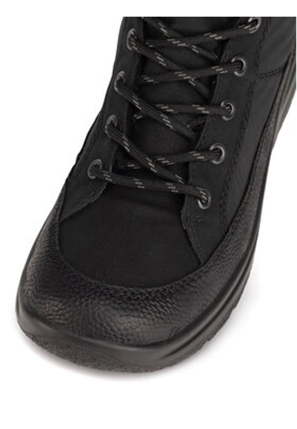 Rieker Trzewiki L7742-00 Czarny. Kolor: czarny. Materiał: materiał