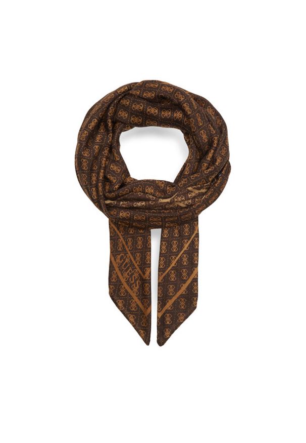 Szal Guess. Kolor: brązowy