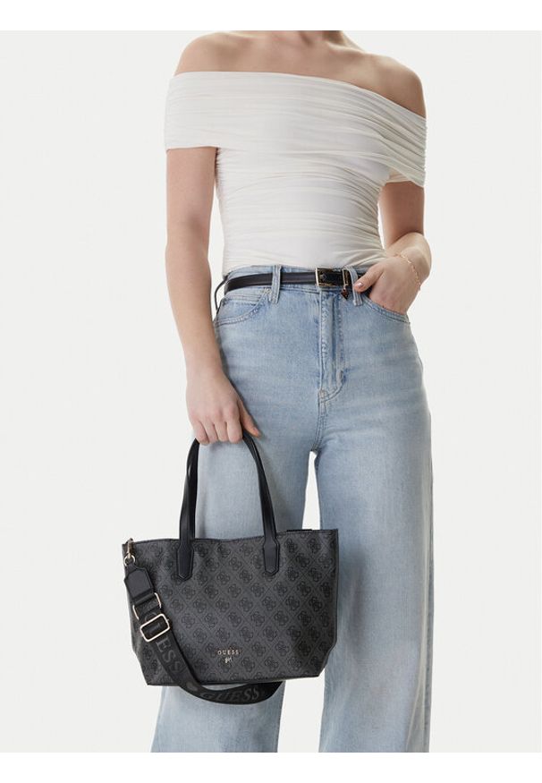 Guess Torebka J5YZ01 WFMF0 Szary. Kolor: szary. Materiał: skórzane