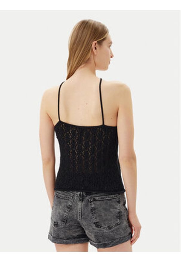 only - ONLY Top Noella 15352137 Czarny Regular Fit. Kolor: czarny. Materiał: syntetyk