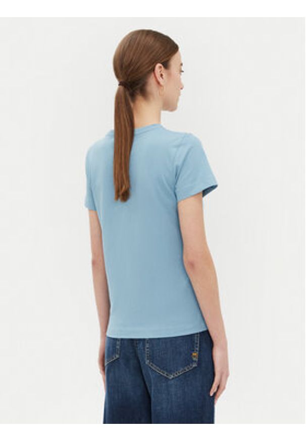 Pinko - PINKO T-Shirt 100355 A2HN Niebieski Regular Fit. Kolor: niebieski. Materiał: bawełna