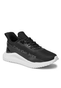 Calvin Klein Jeans Sneakersy Eva Run Slipon Lace Mix Lum Wn YW0YW01303 Czarny. Kolor: czarny. Materiał: materiał, mesh. Sport: bieganie