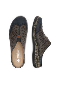 Rieker Klapki CEO-46376-14 Granatowy. Kolor: niebieski. Materiał: skóra #3