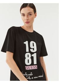 Guess T-Shirt V3BI00 KA260 Czarny Regular Fit. Kolor: czarny. Materiał: bawełna #4
