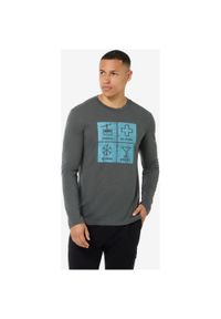 Longsleeve SUPER.NATURAL M SWISS LODGE LS. Kolor: szary. Długość rękawa: długi rękaw