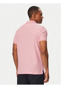 TOMMY HILFIGER - Tommy Hilfiger Polo MW0MW43046 Różowy Regular Fit. Typ kołnierza: polo. Kolor: różowy. Materiał: bawełna #5