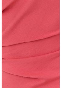 TIGER OF SWEDEN - Tiger Of Sweden sukienka kolor czerwony mini prosta. Okazja: na co dzień. Kolor: czerwony. Długość rękawa: krótki rękaw. Typ sukienki: proste. Styl: casual. Długość: mini