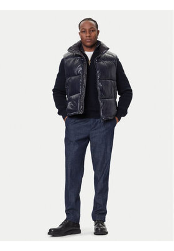 Save The Duck Kamizelka D81382U LOVE21 Granatowy Regular Fit. Kolor: niebieski. Materiał: syntetyk