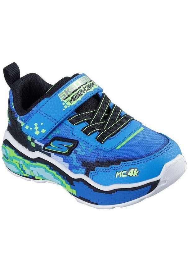 skechers - Adidasy Skechers Mega Scene, Dzieci. Okazja: na uczelnię. Kolor: niebieski. Materiał: materiał. Model: Skechers Sport. Sport: joga i pilates
