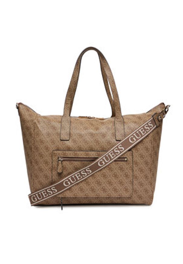 Guess Torba weekendowa Latona Travel TWLB92 11017 Brązowy. Kolor: brązowy. Materiał: skóra