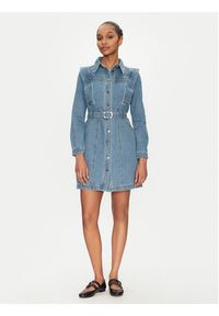 Morgan Sukienka jeansowa 251-RICOLI Szary Regular Fit. Kolor: szary. Materiał: bawełna #3