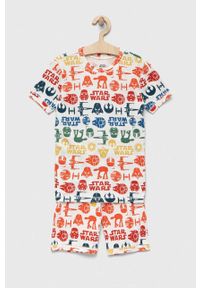 GAP piżama bawełniana dziecięca x Star Wars wzorzysta. Materiał: bawełna. Długość: krótkie. Wzór: motyw z bajki #1