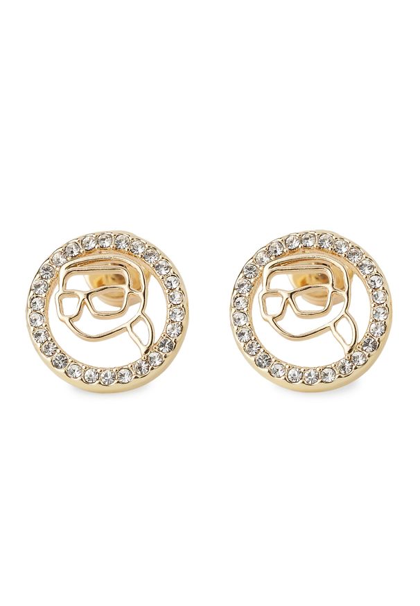 Karl Lagerfeld - Kolczyki KARL LAGERFELD 240W3905 Gold. Materiał: metalowe. Kolor: złoty