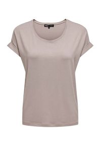 only - ONLY T-Shirt Moster 15106662 Beżowy Loose Fit. Kolor: beżowy. Materiał: wiskoza #4
