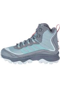 Buty do chodzenia damskie Merrell Moab Speed Thermo Mid Wp. Kolor: szary. Materiał: materiał, syntetyk. Szerokość cholewki: normalna. Sport: turystyka piesza