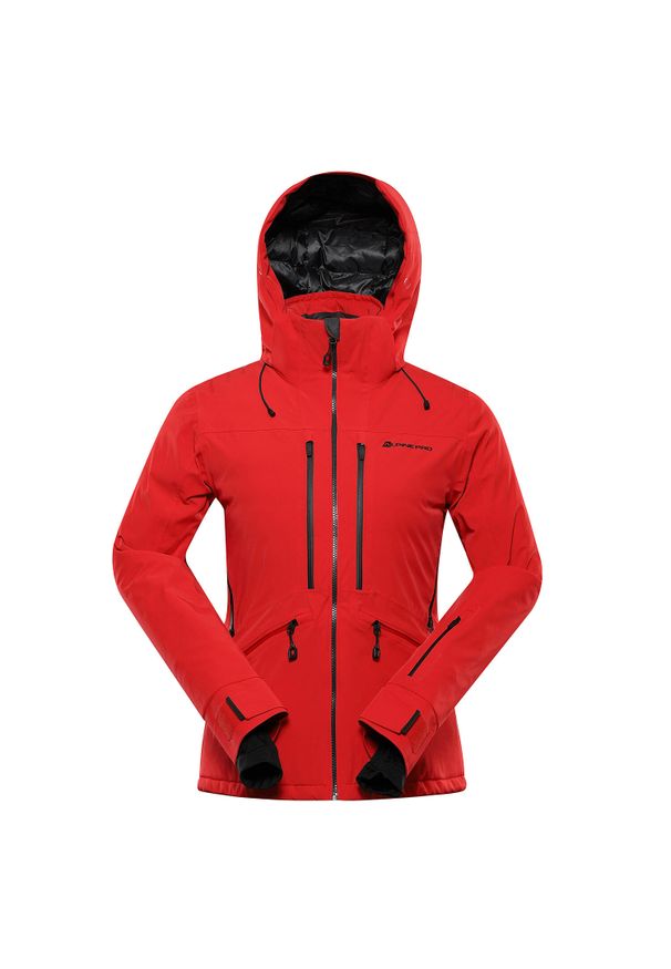 ALPINE PRO - Kurtka narciarska damska Alpine Pro Reasa 15.000. Kolor: czerwony. Sezon: zima. Sport: narciarstwo