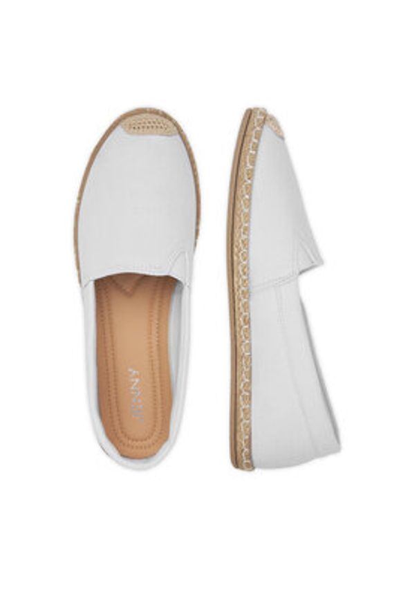 Jenny - JENNY Espadryle WSK1609-20 Biały. Kolor: biały. Materiał: materiał
