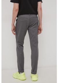 Tommy Jeans Spodnie męskie kolor szary w fasonie chinos. Kolor: szary. Materiał: tkanina, bawełna, materiał. Wzór: gładki #3