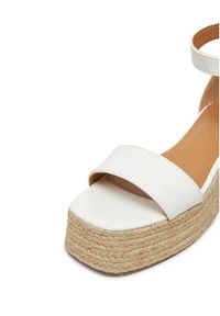 DeeZee Espadryle Q020 Biały. Kolor: biały. Materiał: skóra #6