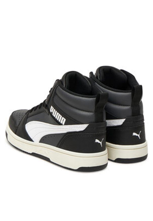 Puma Sneakersy Rebound V6 Mid Jr 393831 29 Czarny. Kolor: czarny. Materiał: skóra