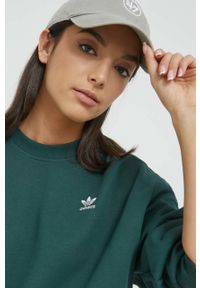 adidas Originals bluza Always Original damska kolor zielony. Kolor: zielony. Materiał: bawełna, poliester #4