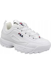 Buty do chodzenia męskie Fila Disruptor Low. Kolor: biały. Materiał: materiał, syntetyk, tkanina. Sport: turystyka piesza