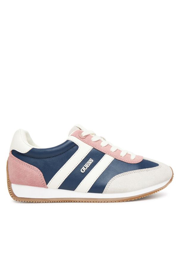 Guess Sneakersy FLTSAP LEP12 Granatowy. Kolor: niebieski. Materiał: skóra