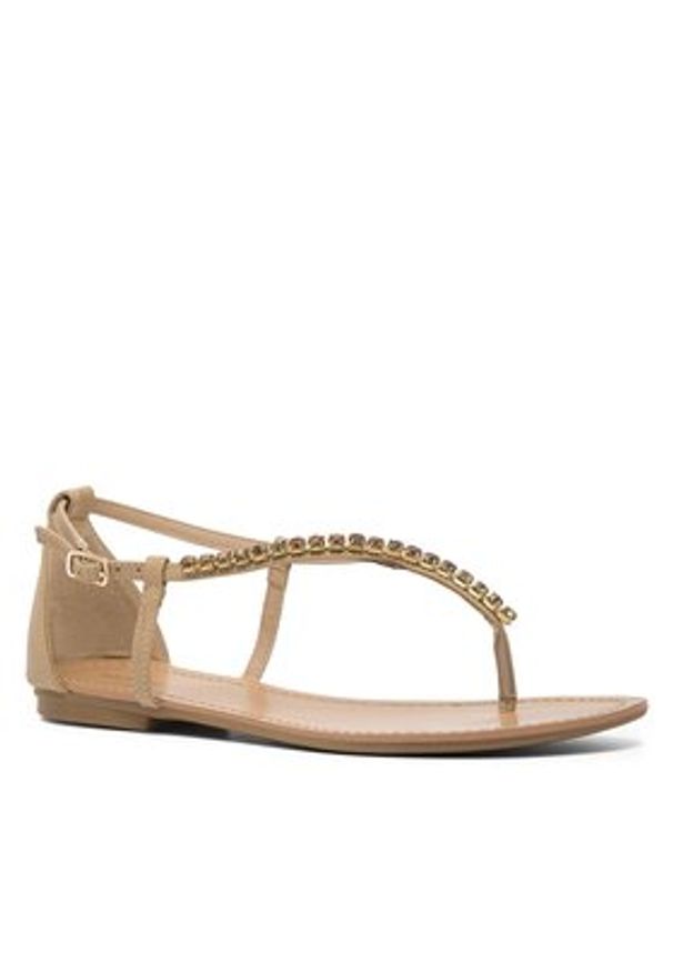 DeeZee Sandały KL-F103-58 Beżowy. Kolor: beżowy. Materiał: skóra