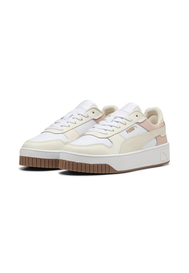Puma - Sneakersy damskie Carina Street PUMA White Alpine Snow Frosted Ivory. Okazja: na co dzień. Kolor: biały. Obcas: na platformie. Sport: turystyka piesza