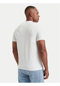 Karl Lagerfeld - KARL LAGERFELD T-Shirt 755040 564235 Kremowy Regular Fit. Typ kołnierza: dekolt w karo. Kolor: kremowy. Materiał: bawełna #5