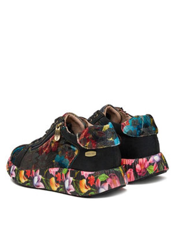 Laura Vita Sneakersy Nikito 04 Czarny. Kolor: czarny. Materiał: materiał