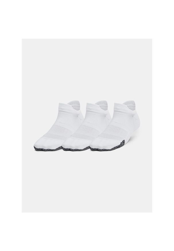 Skarpety treningowe damskie Under Armour Breathe NS Tab 3 Pack. Kolor: biały. Sport: fitness