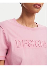 Desigual T-Shirt Brandy 24WWTK24 Różowy Regular Fit. Kolor: różowy. Materiał: bawełna #4
