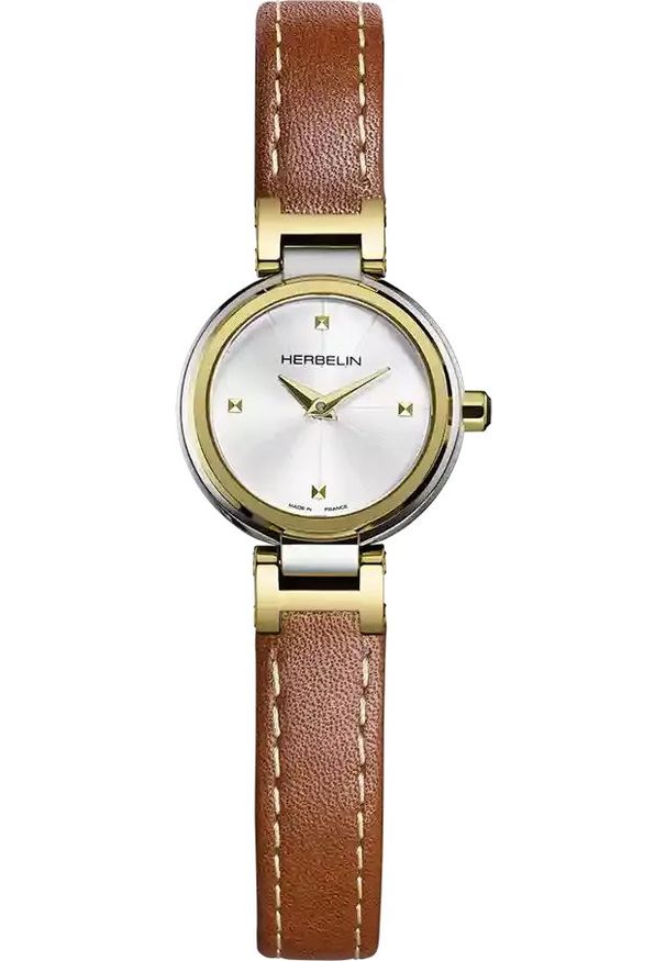 HERBELIN - Zegarek Herbelin Zegarek damski Herbelin 17312T1N12GD brązowy. Kolor: brązowy